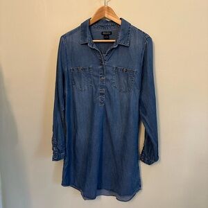 Lucky Brand Indigo Denim Shirt Dress